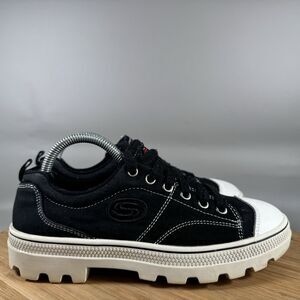 Skechers Roadies True Roots Black Womens Size 5.5 Shoes Sneakers 74370